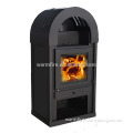 High freestanding wood burning fireplace WM212